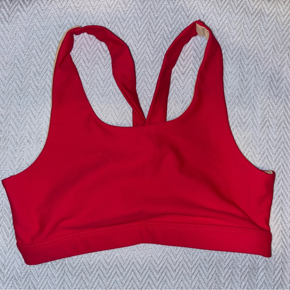 Red Women's Sports Bra